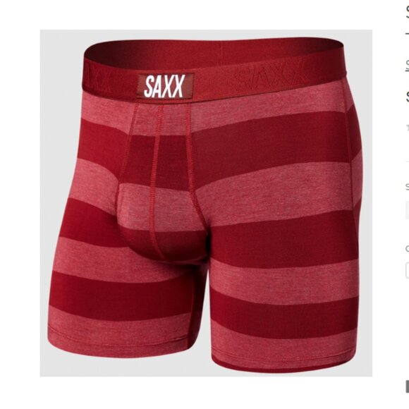 SAXX ULTRA Boxer Briefs with Fly “Ombre Rugby" - Picture 1 of 3